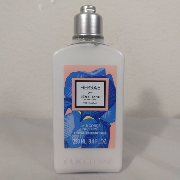 L'OCCITANE Limited Edition Herbae Iris pallida Perfumed Body Milk 250ML NEW - Picture 2 of 5